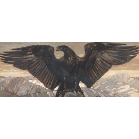 Aigle aux ailes déployées. 1928.
